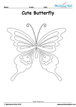 butterfly coloring page