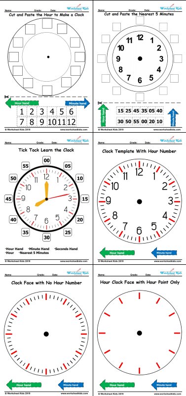 Learn to Tell the Time Clock