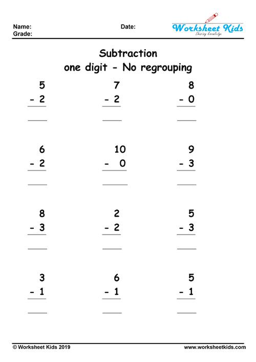 one-digit-subtraction-no-regrouping-worksheets-free-printable-pdf