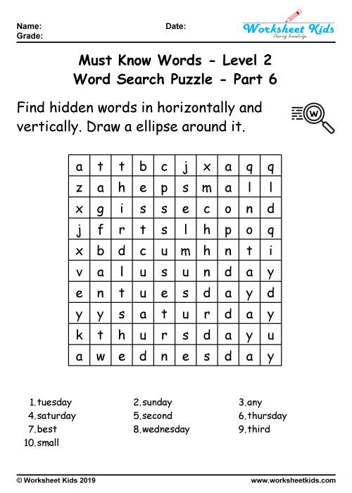 word search puzzle worksheets pdf