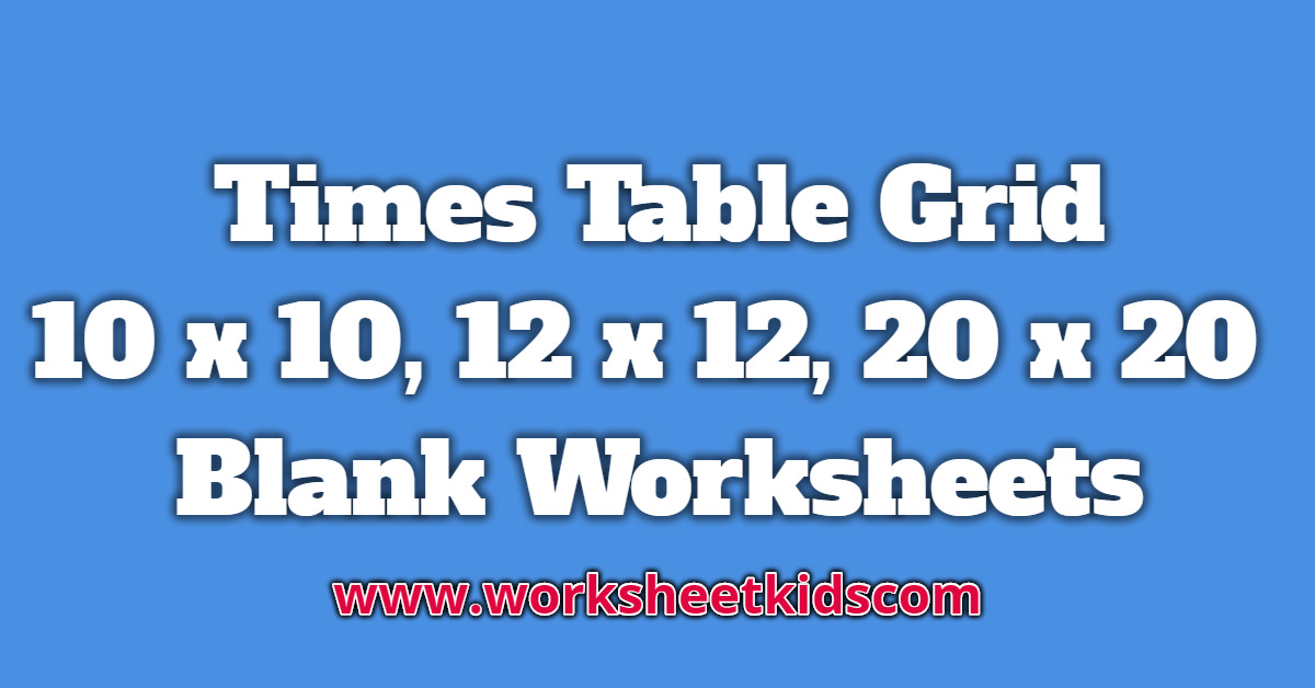 Times table grid