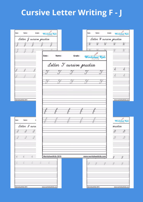 small and capital cursive handwriting worksheets