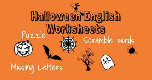 Halloween English Worksheets