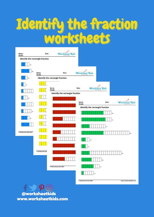 identifying fractions worksheets pdf