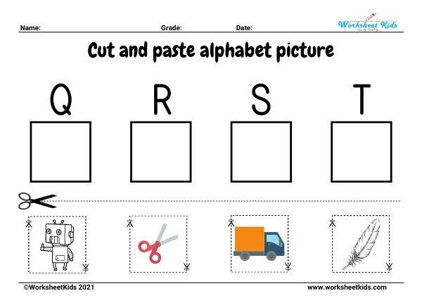 cut and paste alphabet pictures printable