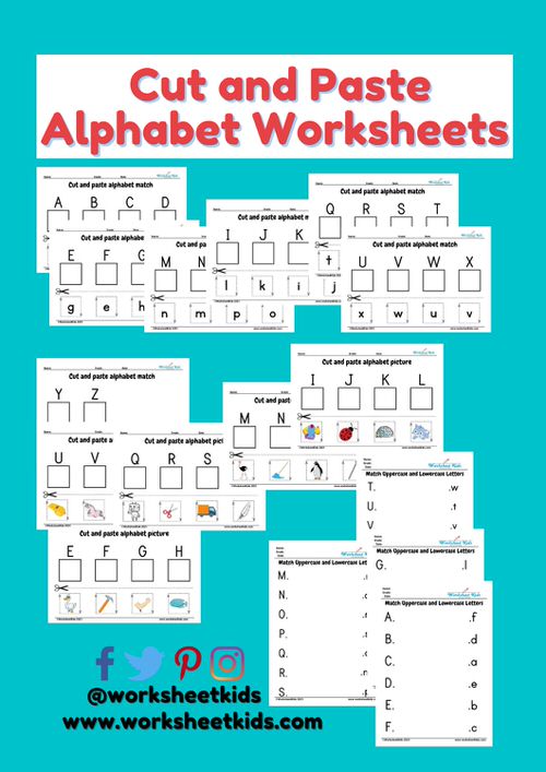 matching uppercase and lowercase letters pictures worksheets