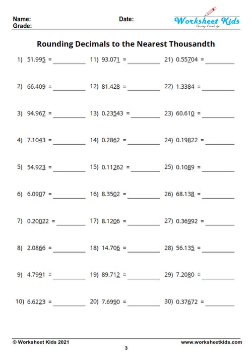 grade 5 rounding worksheet pdf