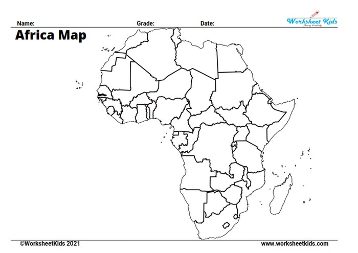 Blank Africa Map