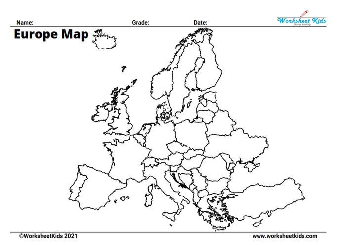 Blank Europe Map