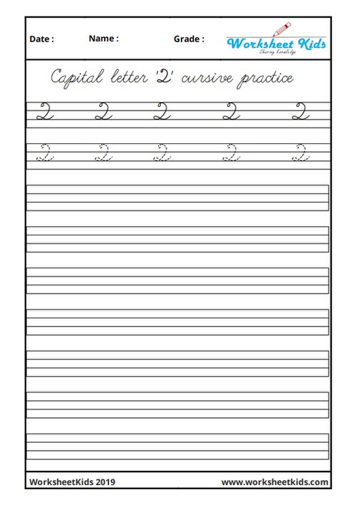 Capital Q in cursive writing