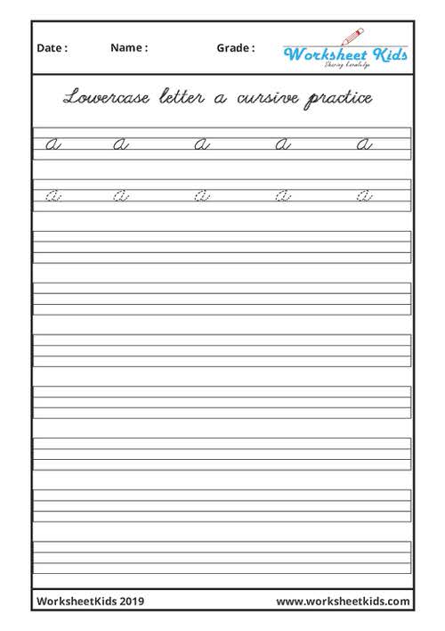 Free Handwriting Practice Practice - Worksheet Digital