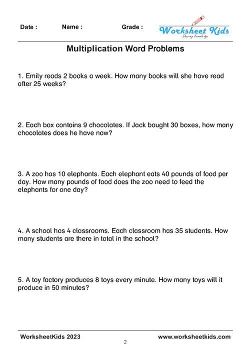 multiplication word problems grade 3