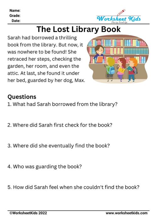 Free second grade reading comprehension short texts PDF